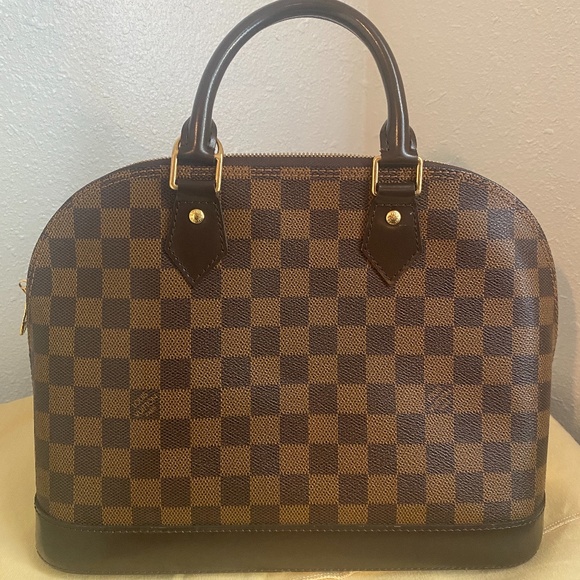 Louis Vuitton Brown Checkered Satchel - Picture 3 of 14